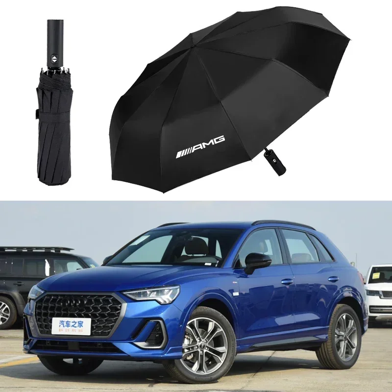 Car For Mercedes-Benz AMG Car Folding Umbrella Fully Automatic Anti-UV Umbrellas For Mercedes Benz AMG W221 W220 W222 W217 W230