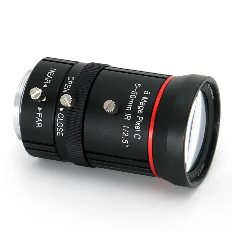 

New In stock 1/2.5" 5-50mm C Mount Lens Manual IRIS Manual Focus Manual 10x zoom Lens Industrial Machine Vision HD 5MP F1.6 CCTV