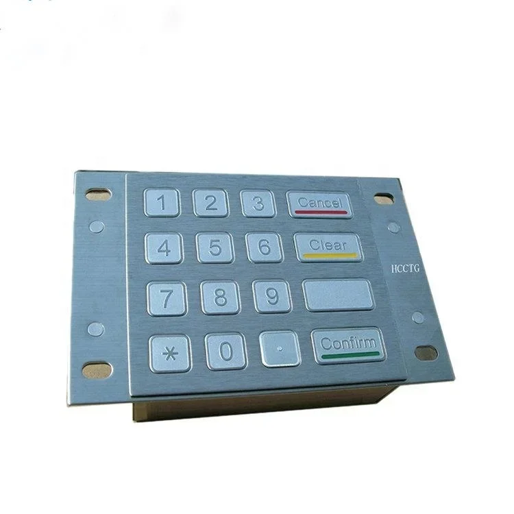 Kiosk metal keyboard payment machine ATM keys parts metal key keypad ATM Pinpad HCK3501A