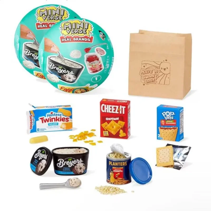 미니버스 미니 스낵볼 DIY 브랜드 스낵 장난감 블라인드 박스 MGA 미니어처 푸드 플레이 블라인드 볼 서프라이즈 남녀 공용 선물 재고 있음