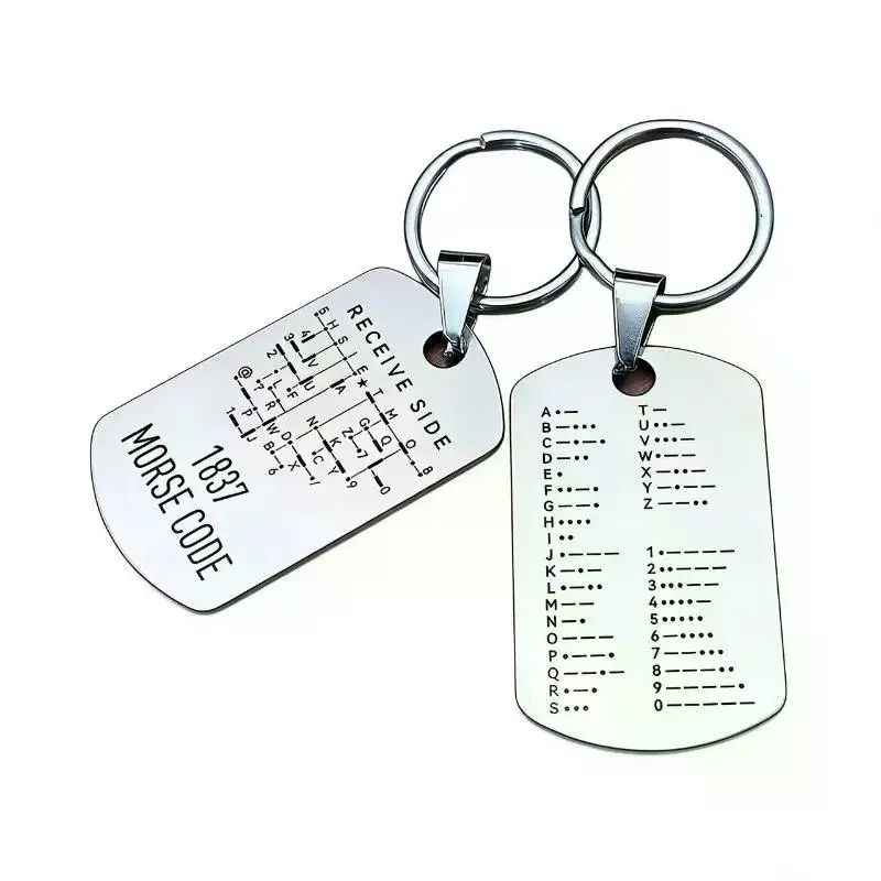 Walkie-talkie Accessory CW Training Coin For Keychain Display Keychain Pendant Decorative Keepsake For Amateur Radio Operators