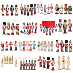 12-15cm Nutcracker Soldier Christmas Decoration 2023 Wooden Toys For Kids New Year Decorations Christmas Tree Ornaments Navidad