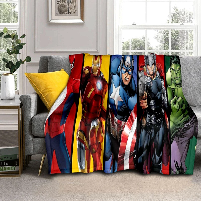 2025 New Marvel Spider Man Superhero Cartoon Soft Flannel Blanket,Throw Blanket Comfortable Blanket for Beds Sofa Home Bedroom