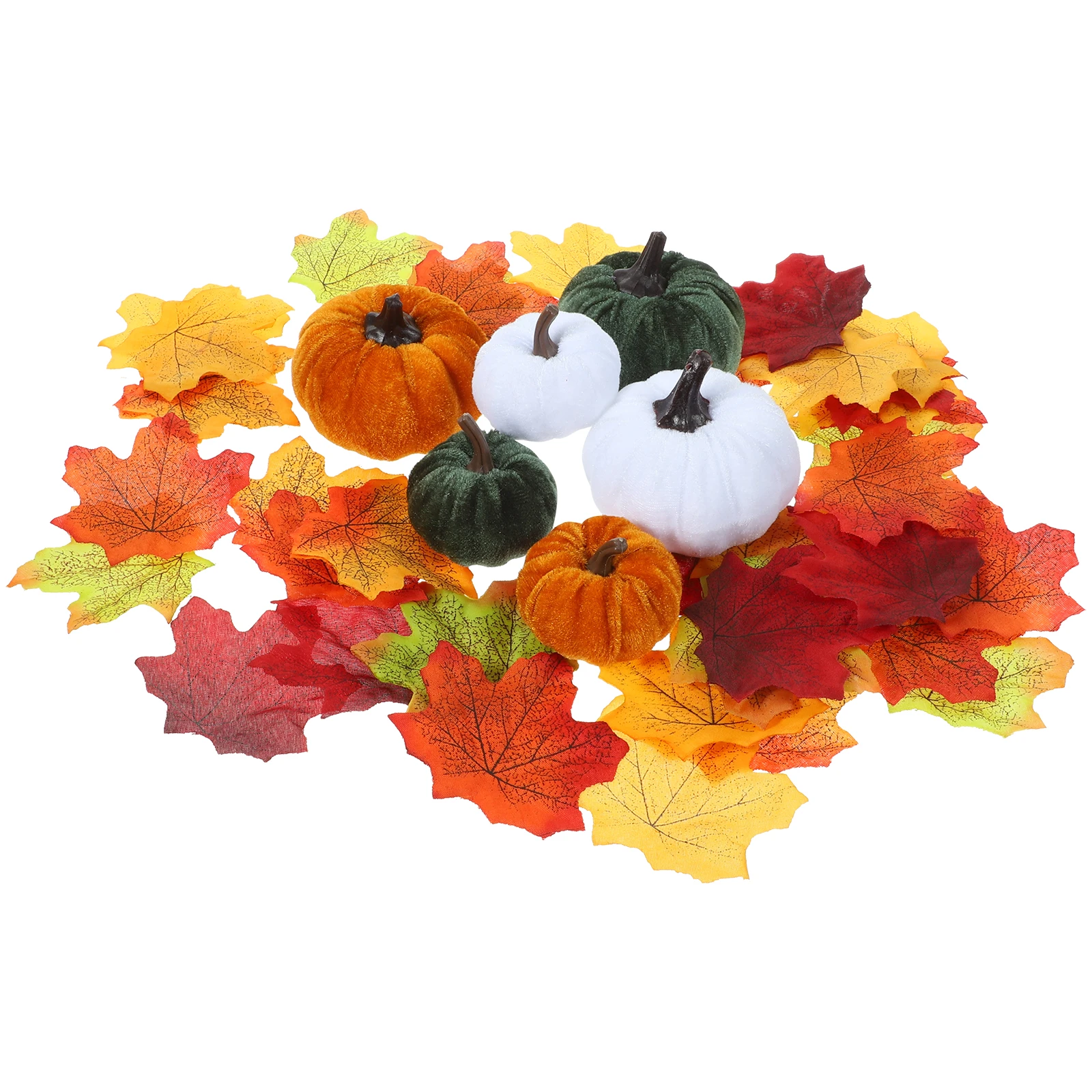 

1Set Artificial Foam Pumpkin Maple Leaf Thanksgiving Decor Lightweight Fall Photo Props Home Decoration