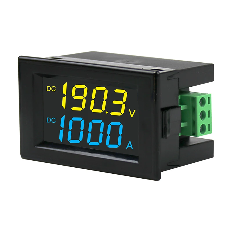 D85-3051AG LCD Digital Dual Display Voltage and Current Meter Panel Meters DC Voltmeter Ammeter