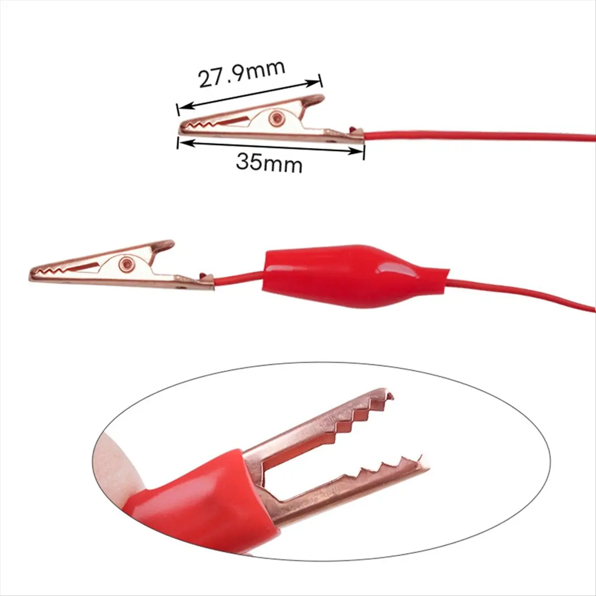 ♋♐…BUY Alligator Clips to Breadboard Male Jumper Wires Soft Flexible Silicone Test Leads for Electrical Testing P1533