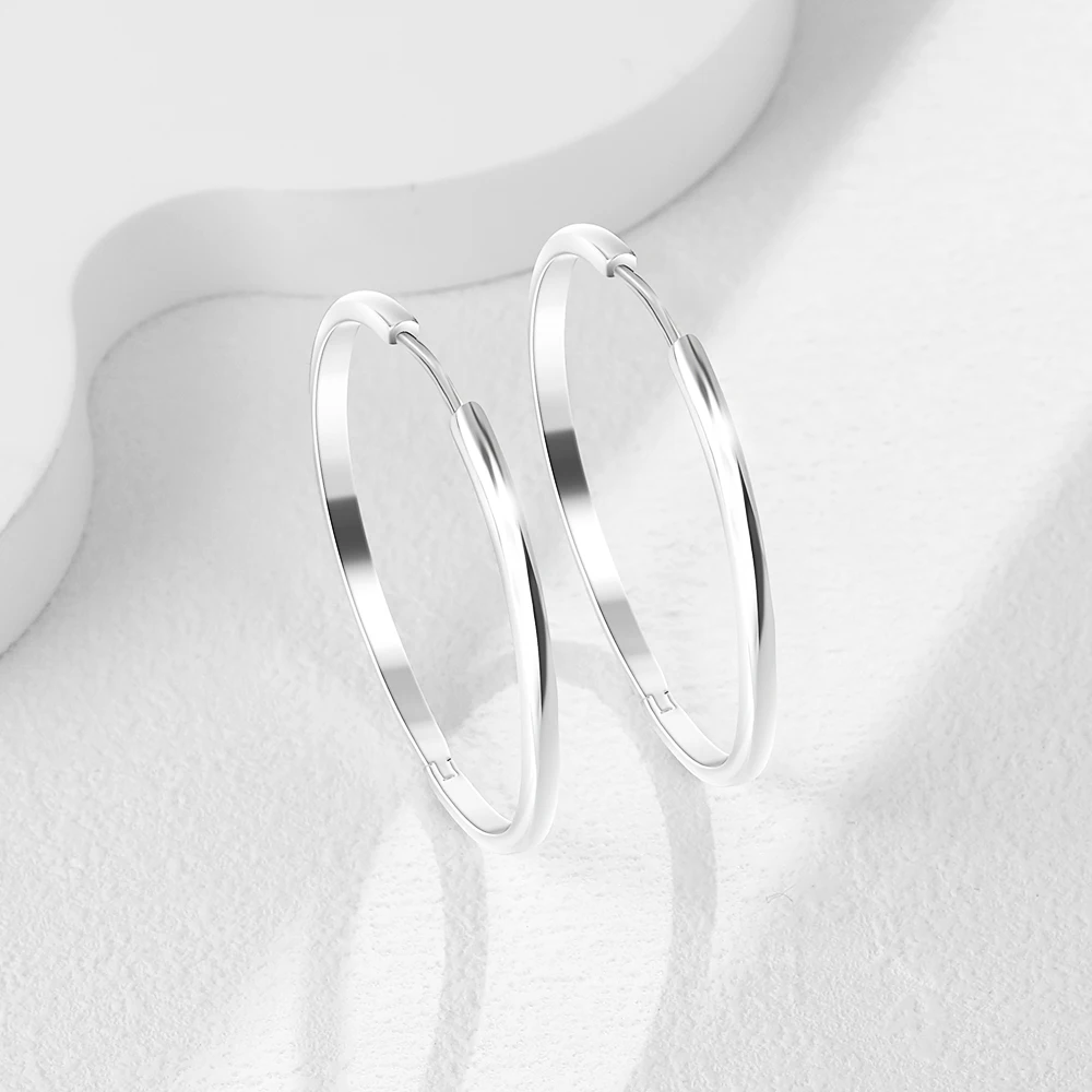 أقراط على شكل حرف U من الفضة عيار 925 بتصميم فاخر على شكل حرف U مجوهرات للنساء لليالي التاريخ وأشياء الزفاف والعطلات من 1 دولار #6