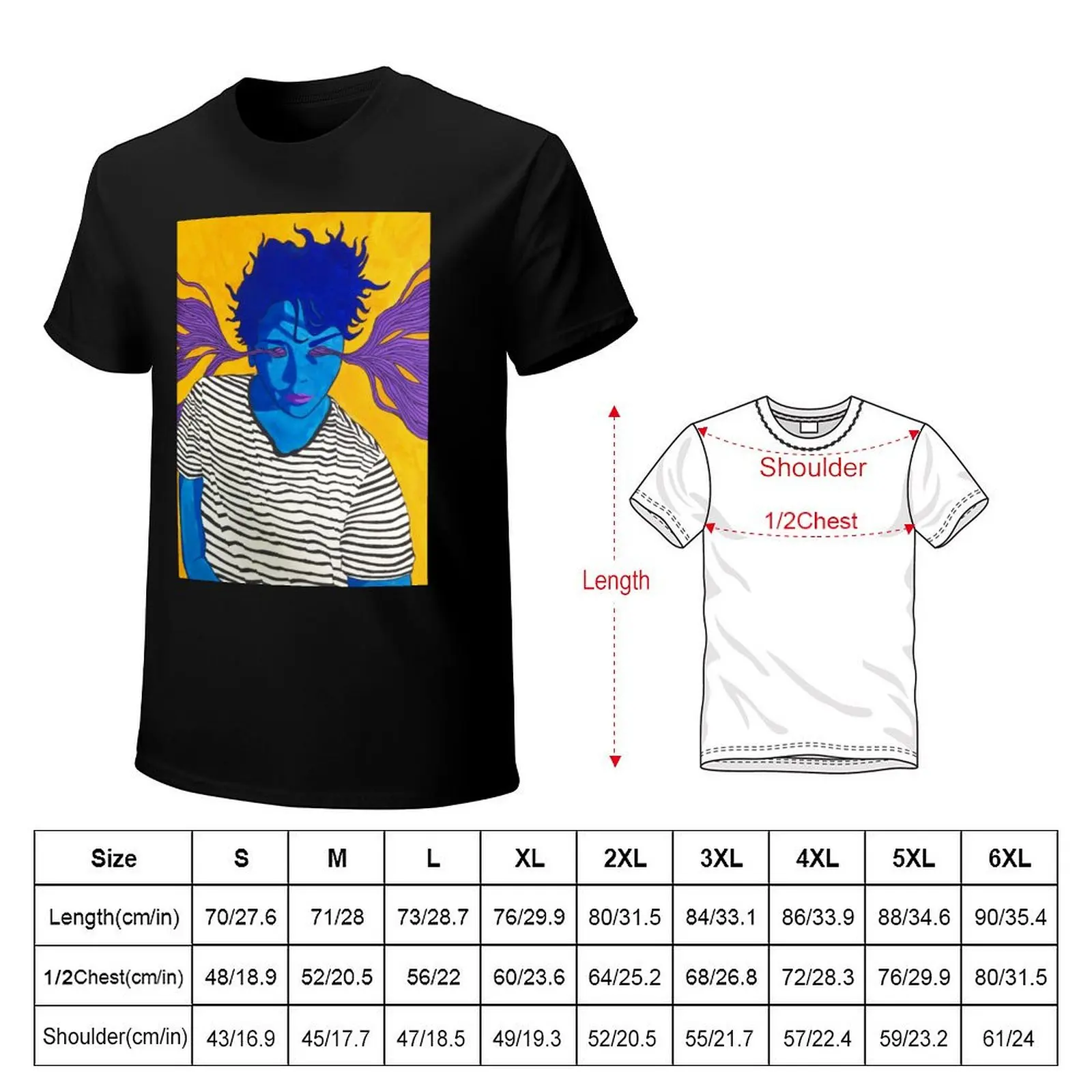 Untitled - Gauche and Ink on paper T-Shirt anime t shirts for man T-Shirt