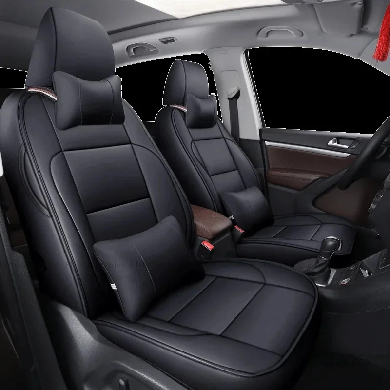High Quality Custom Size 3D PU Leather Car Seat Cover Universal Fit for Tiguan L