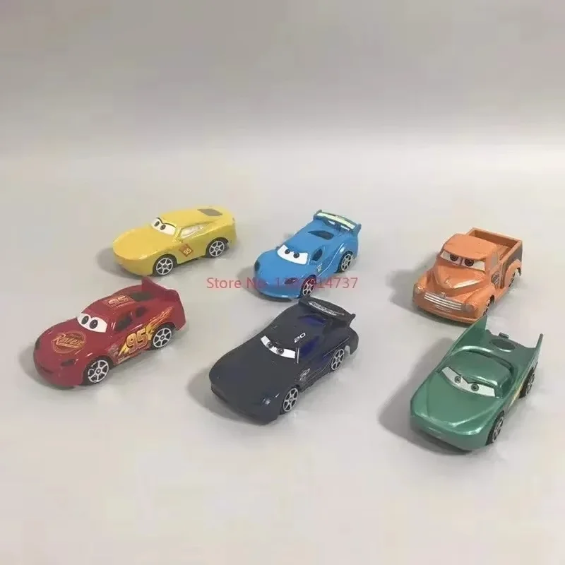 Disney pixar carros brinquedo conjunto pull-back caminhão modelos relâmpago mcqueen jackson tempestade mack veículos de jogo das crianças presente colecionável