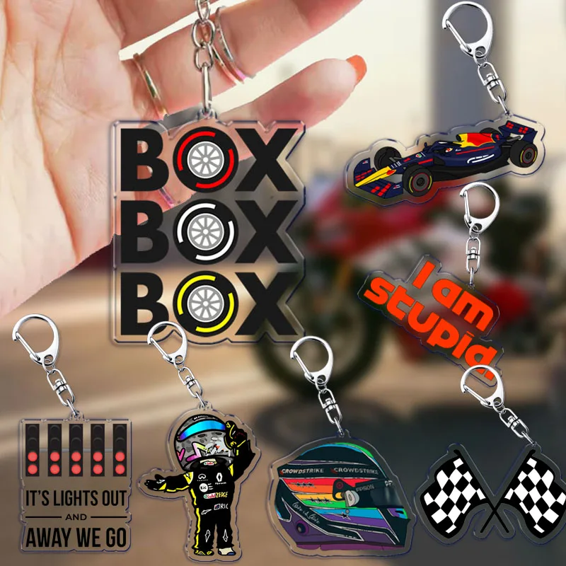 Fast Furious Racing Motorcycle Keychains for Accessories Bag Bicycle Helmet Driver Pendant Key Chain Keyring Jewelry Fans Gift