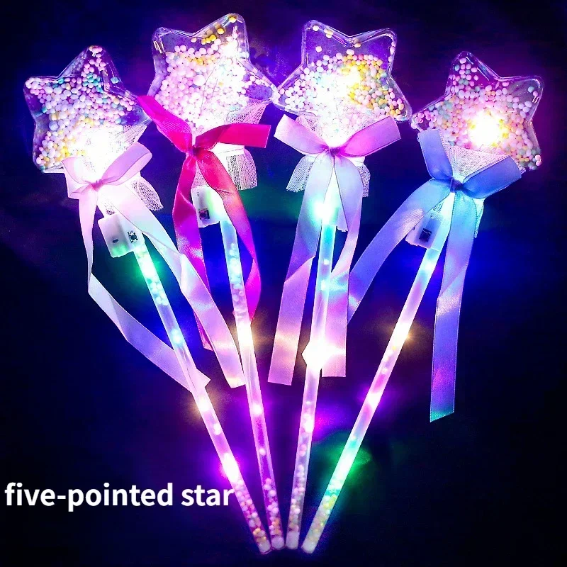 Starry Sky Ball palla d\'onda per bambini colorato bastone incandescente giocattolo bastone magico Sparkling Fairy Stick Party Event Gift