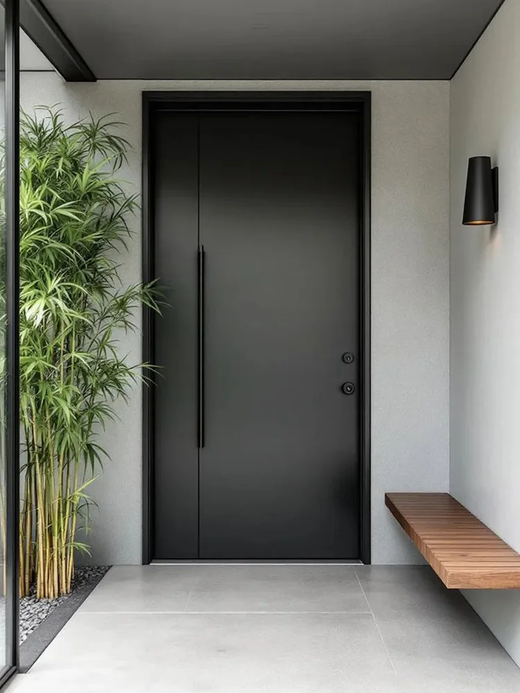 

Entrance Doors Aluminum Main Gate Front Exterior Entry Pivot Door Casement Security Villa Door Custom Home Decoration