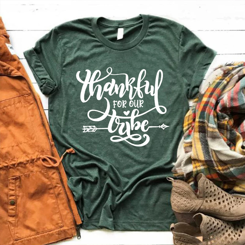 

Thankful for Our T-shirts Thankful Shirt Be Thankful Tee Motivational Tops Inspirational Shirt Grateful Thankful Clothes