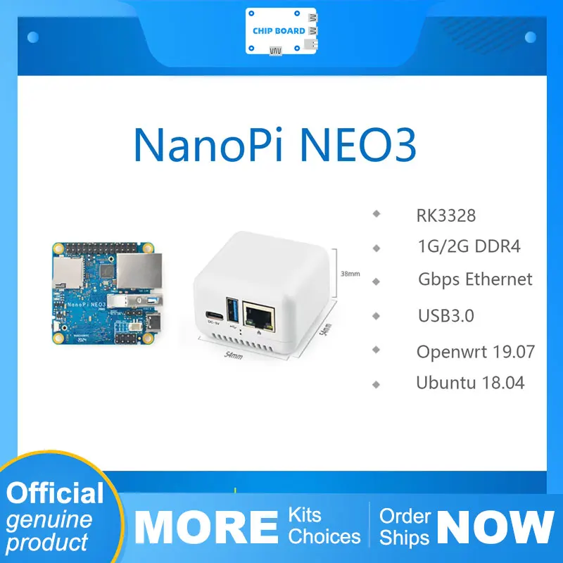 

NanoPi NEO3 Mini Development Board RK3328 Gigabit Ethernet port 1GB/2GB memory OpenWrt/LEDE dropship