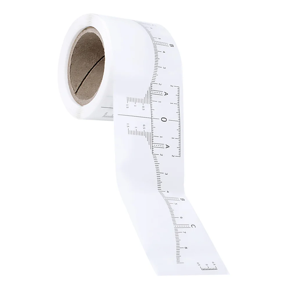 

1 Roll Eyebrow Scale Ruler Sticker Disposable White Brow Measurer for Symmetrical Eyebrow Shaping Guide Tool Makeup Accessory