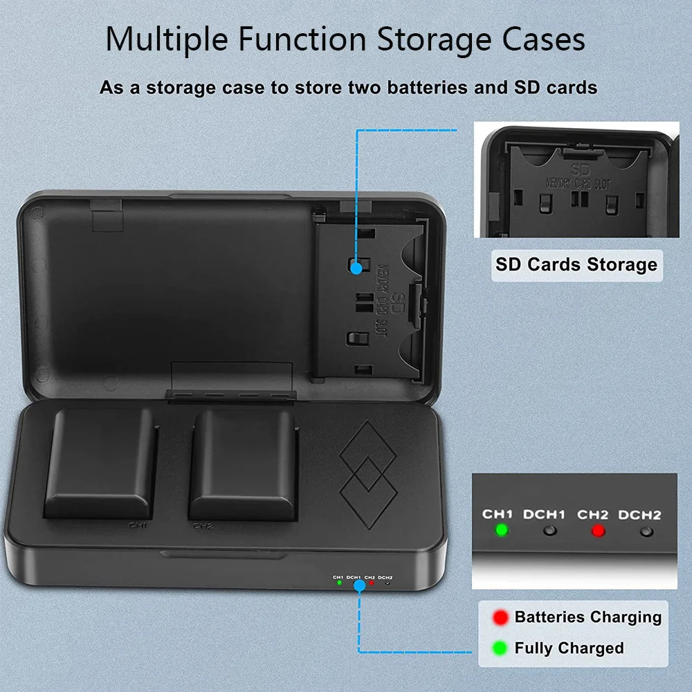 NP-FW50 NP FW50 Аккумулятор с корпусом зарядного устройства для Sony Alpha a6500 a6300 a6000 a5000 a3000 NEX-3 A7 A7II A7RII A7SII A7S A7S2 A7R A7R