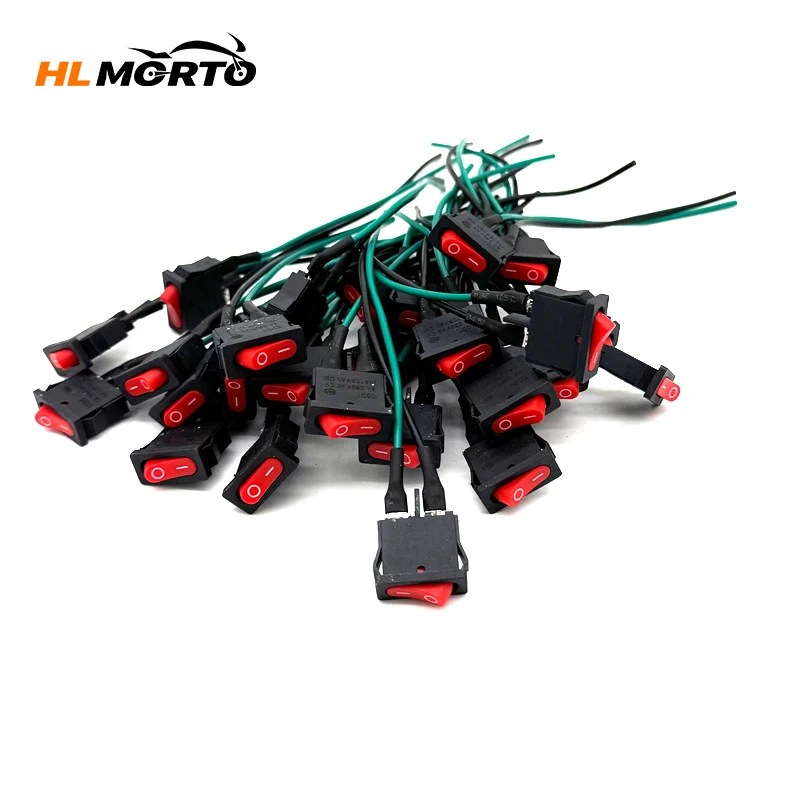 2 stücke 4 stücke 8 stücke Motorrad Mini Schalter Scheinwerfer Start Auf-off-Taste Kippschalter Signal Lampe Schalter DIY Universal