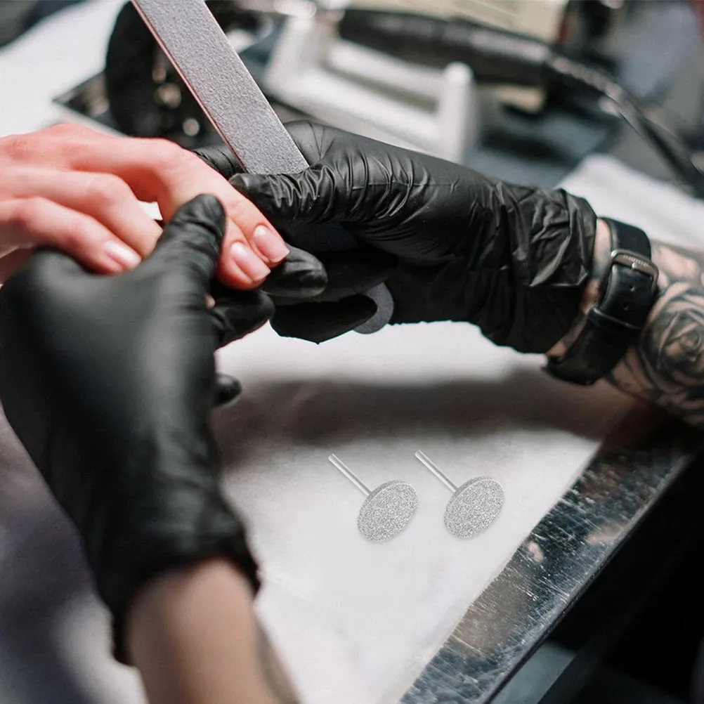 

Набор из 4 электрических насадок для маникюра: плоские насадки с зеркальной полировкой, портативные, компактные, для использования в любое время и в любом месте, насадки для фрезера для ногтей