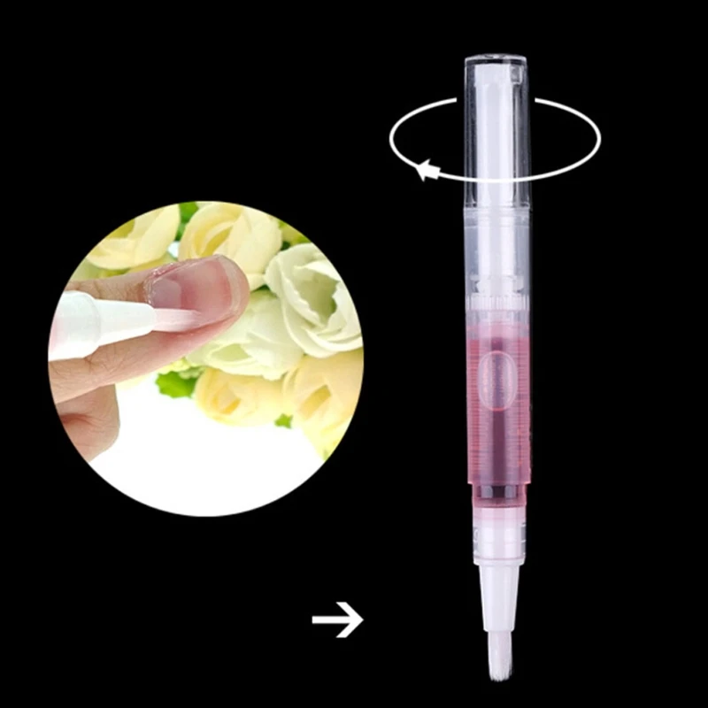 爪用キューティクルオイルペン、ネイルオイルブラシ ネイルケア用アンチドライペン 爪の成長に栄養を与え、なだめる保湿、損傷した爪のドロ​​ップシップ