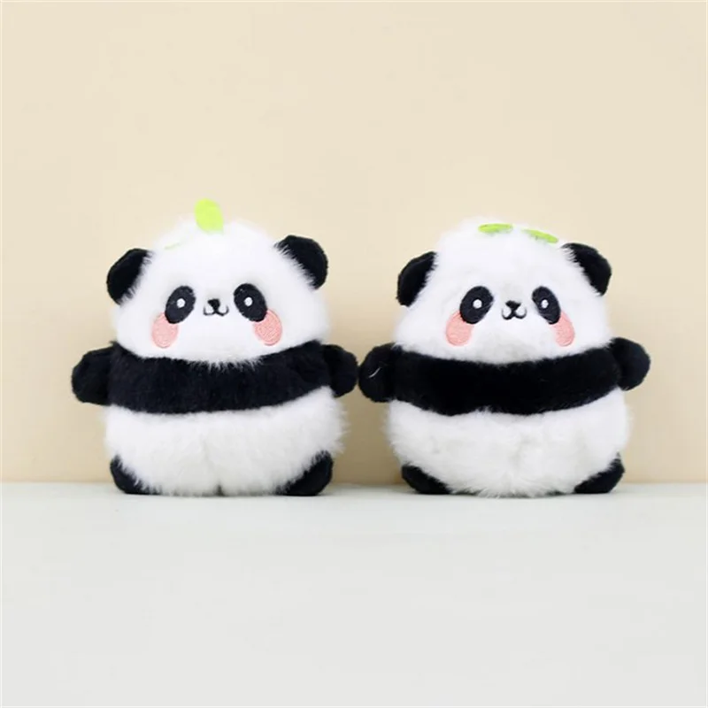 Stuffed Panda Keychain Cute Panda Keychain Soft Touch Plush Key Ring Bag Pendant Interior Accessories For Purses Bags