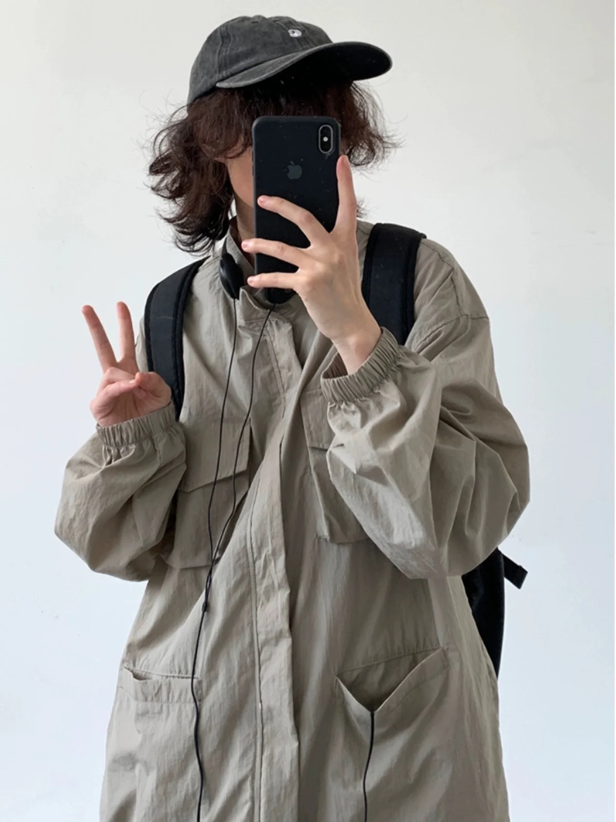 

Легкая дышащая летняя рабочая одежда в ретро-японском стиле с защитой от солнца, воротником-стойкой, модная для активного отдыха