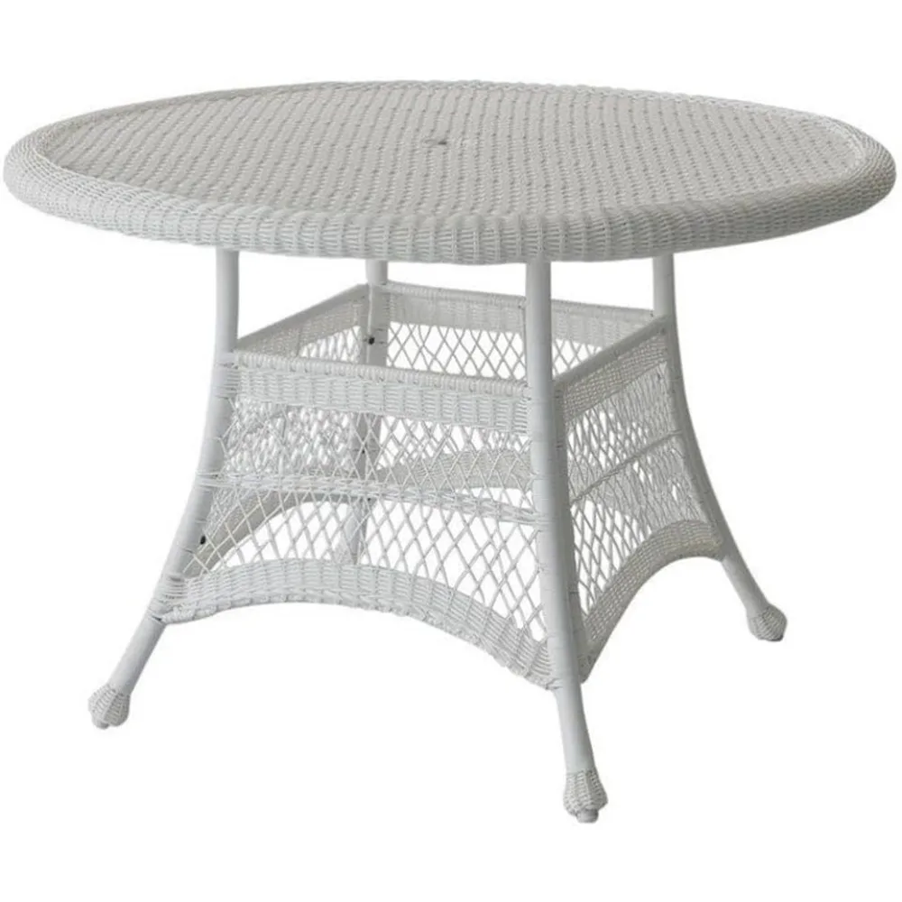 Wicker Round Dining Table, 44