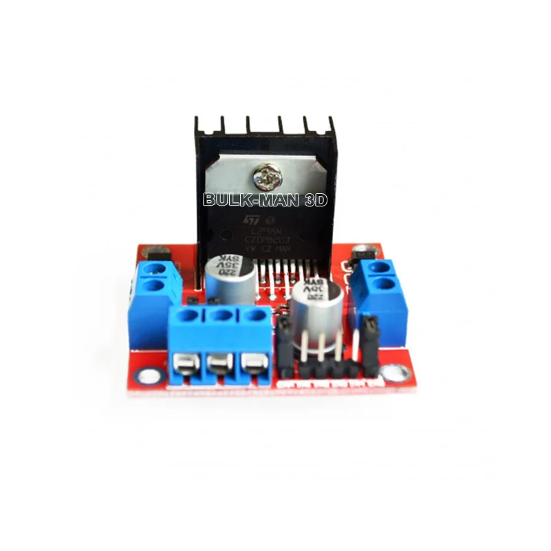 Dual H Bridge DC Stepper Motor Drive Controller Board Module L298N per Arduino Smart Car Robot ad alta potenza