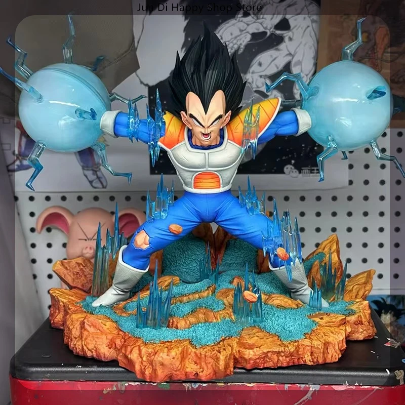 

25 см Dragon Ball Vegeta Super Saiyan Awaken Fight аниме фигурка для мальчиков Коллекционная модель статуя ПВХ Декор фанаты подарки игрушки