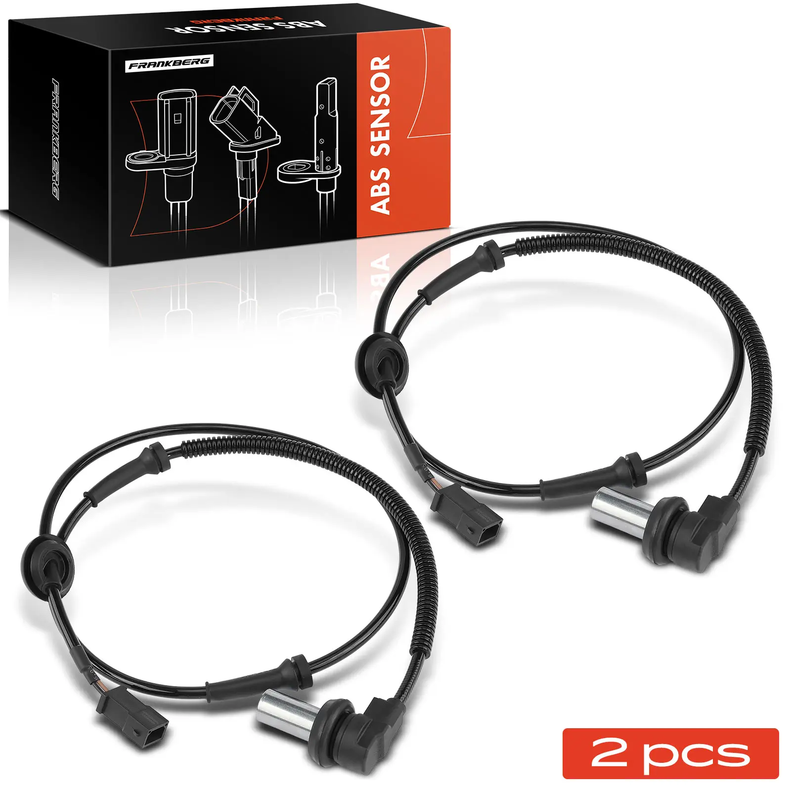 Frankberg 2x ABS Sensor Vorderachse für VW Passat Variant Audi A4 Avant 1.6L 1.8L 1.9L 2.4L 2.5L 1994-2001 695-046 8D0927803