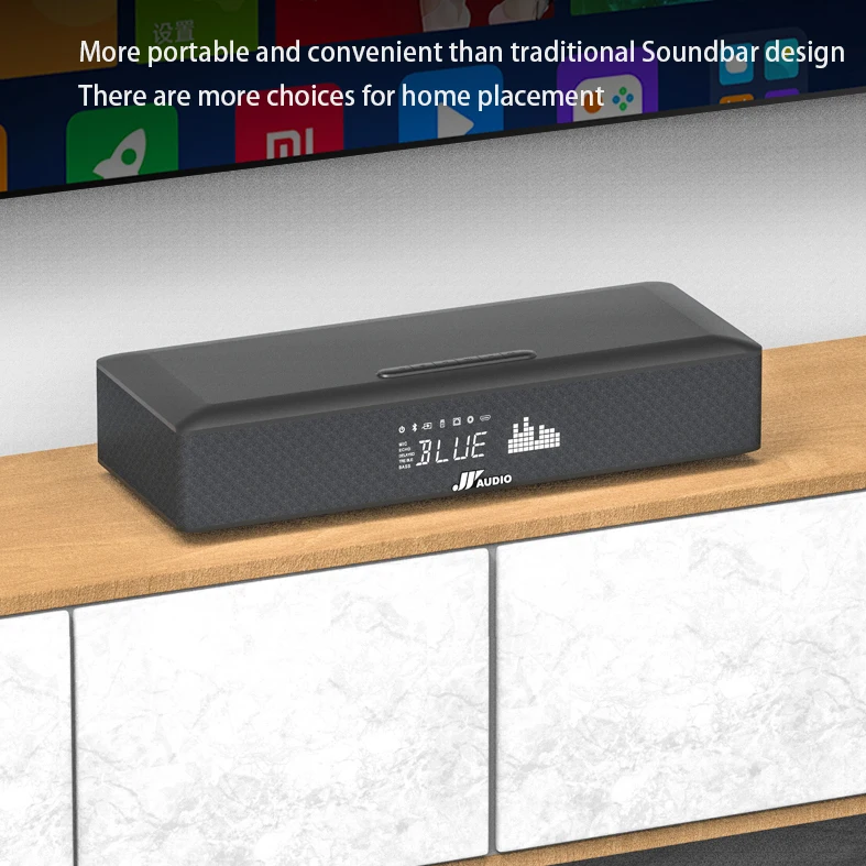 7.2CH Home Audio Amplifier Wireless Power Amplifier HiFi Sound Audio System Home Stereo Receiver, MIC In Echo, Bass And Treble