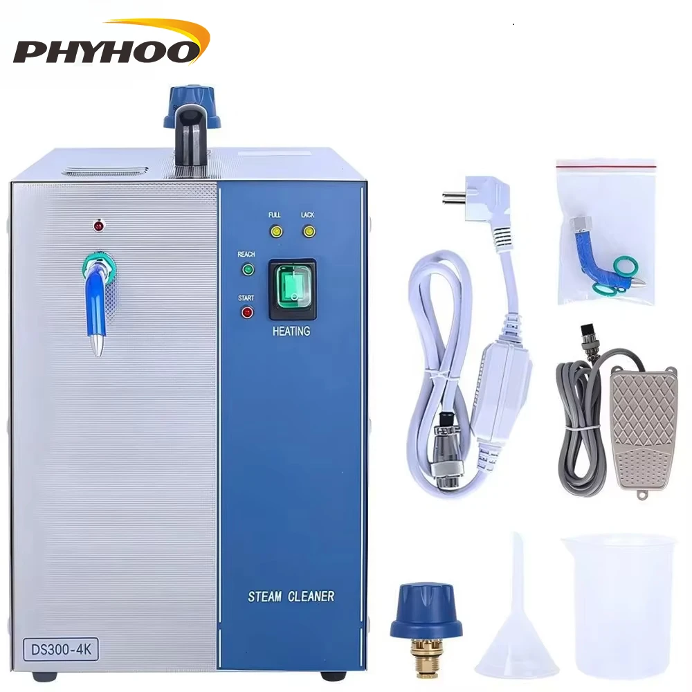 

PHYHOO Jewelry Steam Cleaner 2200W, 4KG Pressure, 3L Capacity, Professional High-Temperature Cleaning for Gold & Silver Jewelry
