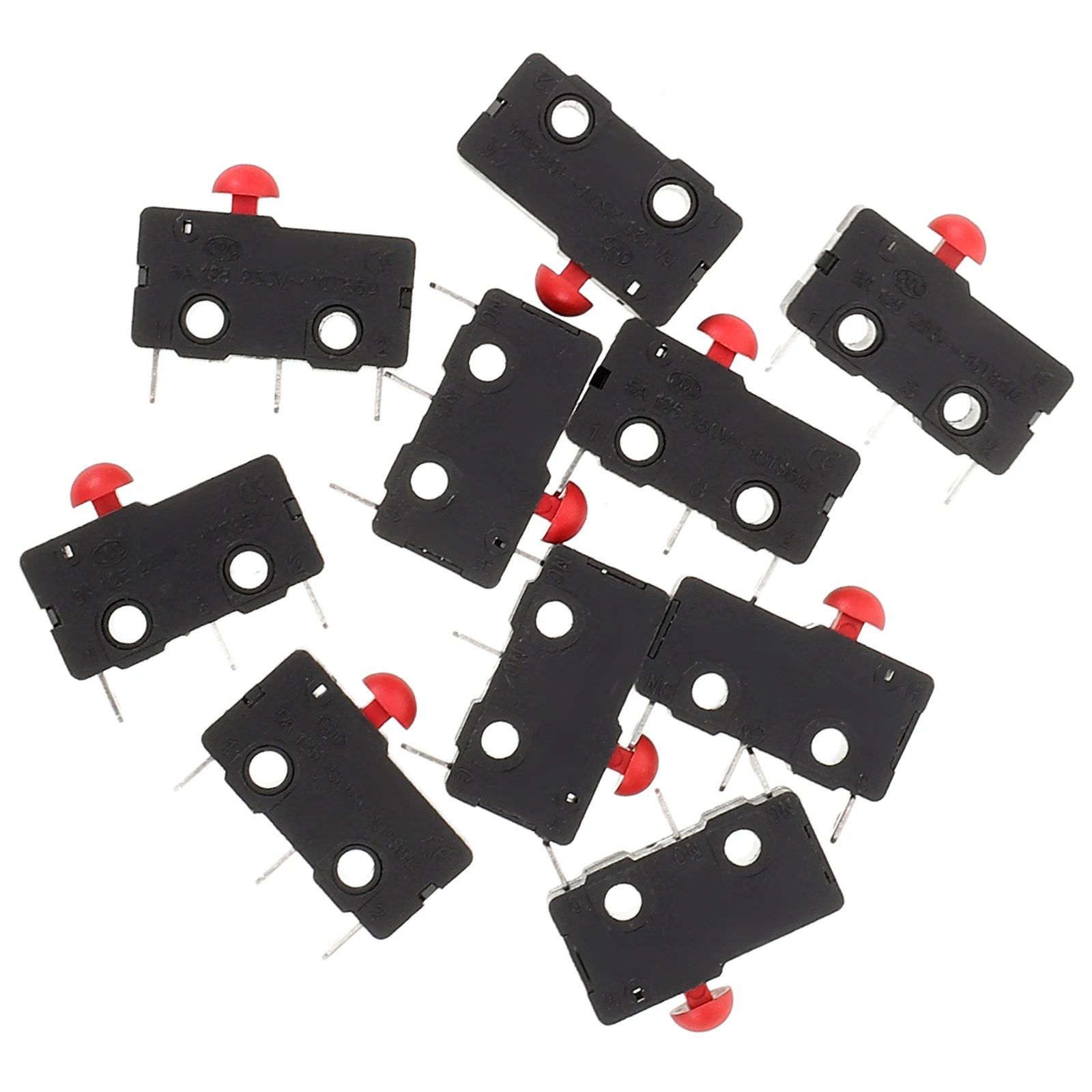 

10pcs Limit Pin Plunger Micro Universal Appliance Switch Home Electronic Component Ppa Material Easy Installation