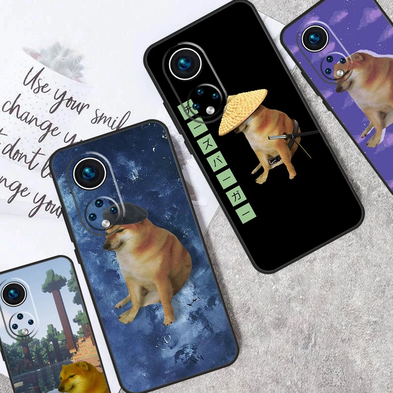 Funny Cheems Doge Case For Honor X9a X7a X8a X6a X7 X8 X9 X9b X8b Cover For Honor Magic 5 6 Pro 50 70 90 Lite