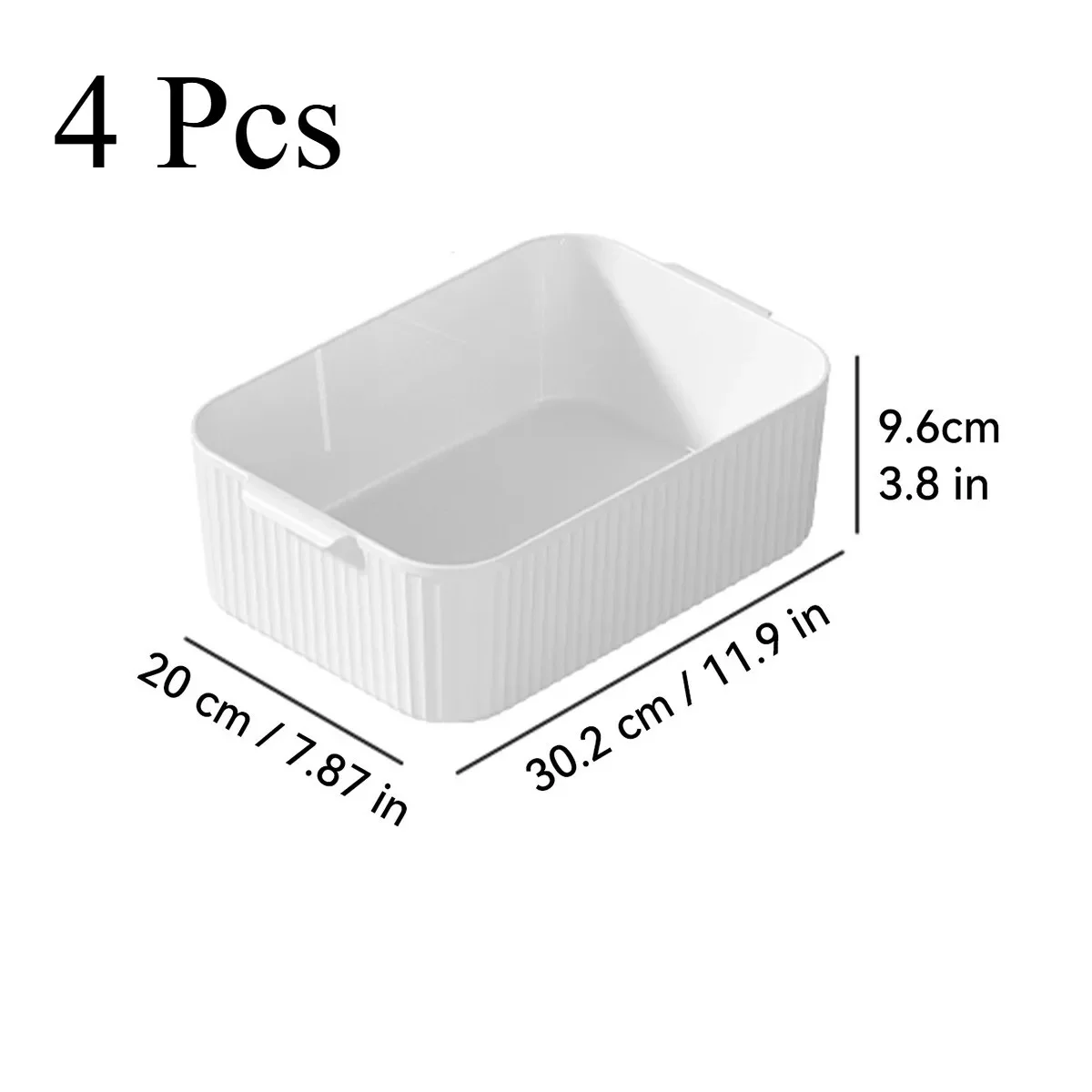 Ruime, stevige plastic opbergdoos, multifunctioneel, voor snacks, speelgoed, cosmetica, badkamer- en keukenopbergorganizer