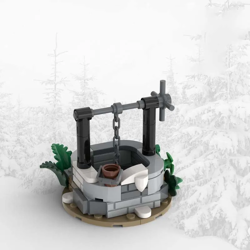 MOC ビルディングブロックは DIY カスタム中世井戸モデルクリエイティブ組み立ておもちゃセットすべての建築に適したフェスティバルギフト