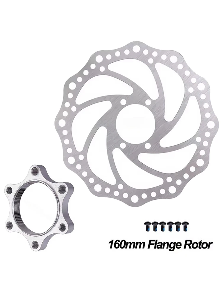 AliExpress MTB Bike Threaded Hub Disk Disc Brake Rotor Mountain bicycle 6 Bolts Flange Adapter Freewheel Cycling 160mm 48mm Rotor