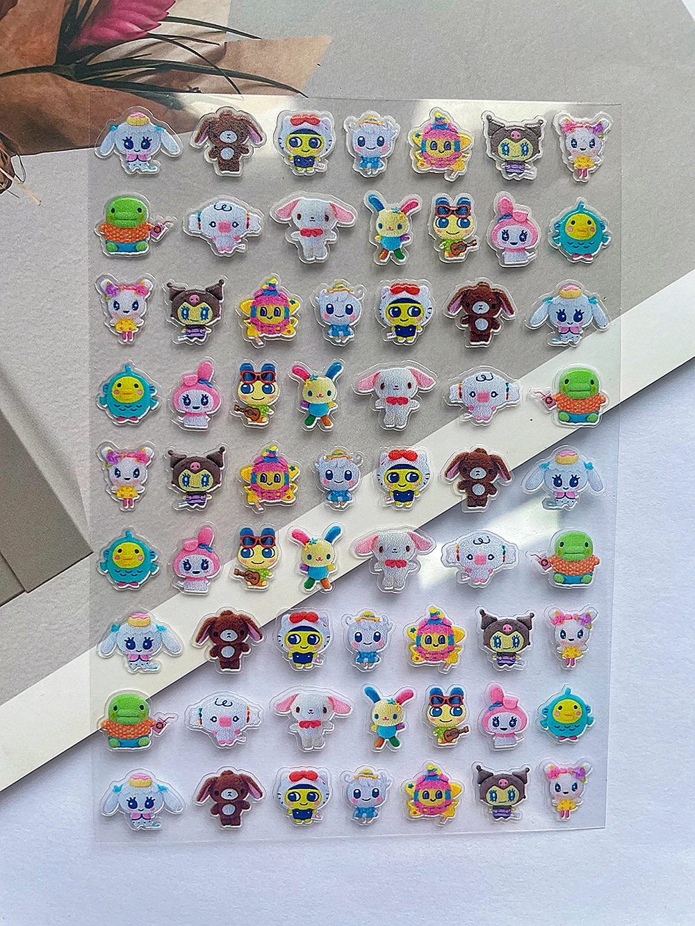 حقيبة سوبر ميني الكرتون لعبة أنماط ملصق Kawaii سانريو كورومي ملصق ذاتي اللصق مقاوم للماء علامات الأمتعة مسمار ملصق