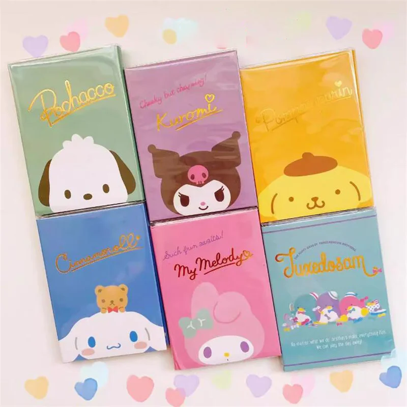 10pcs/lot Sanrio Kuromi Melody 4 Folding Memo Pad Sticky Notes Cute N Times Stationery Label Notepad Bookmark Post School Supply