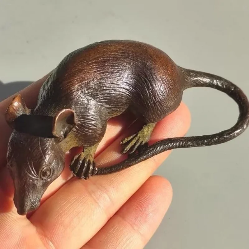 Rat Figurine from the Chinese Zodiac, Decorative Ornament for Ceremony, Tea Table, Desktop Display, Gift, Collectible