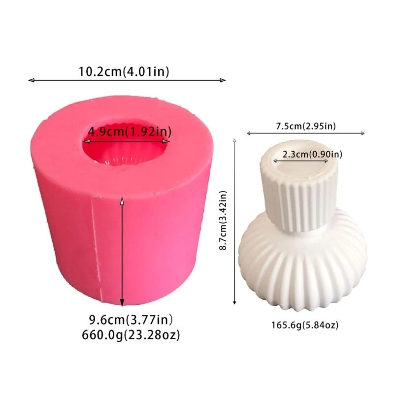 أواني الزهور شمعدان راتنجات الايبوكسي قوالب حامل شمعة قوالب السيليكون للمنزل