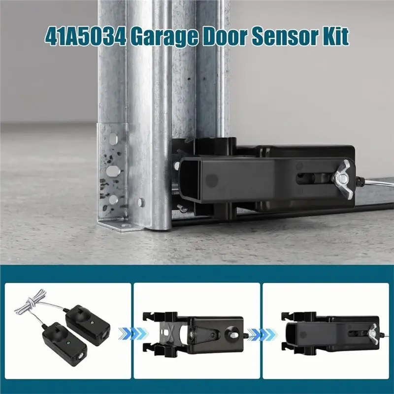 B03B-Garage Door Opener Replacement Sensor Kit 41A5034 With Sun Shield For Liftmaster Chamberlain Models After 1997