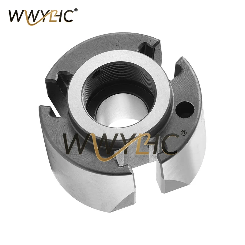 Three Jaw 5/6-inch Solid Hydraulic Chuck Wedge Plug Column Accessories