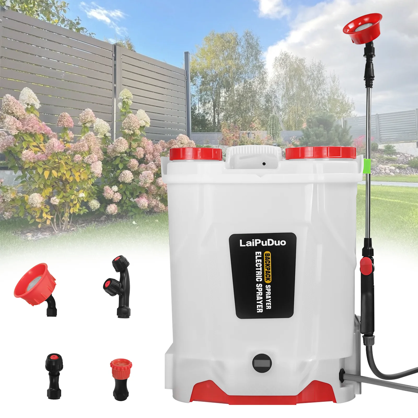 

20L Battery Powered Backpack Sprayer 100 PSI Graden Weed Yard Agricultural Sprayer with 4 Nozzles for Milwaukee 18V Battery Pin