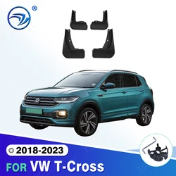 For VW T-Cross 2018 - 2023 2019 2020 2021 2022 Car Mudflaps Mud Flaps Splash Guards Mudguards Flap Fender Accessories