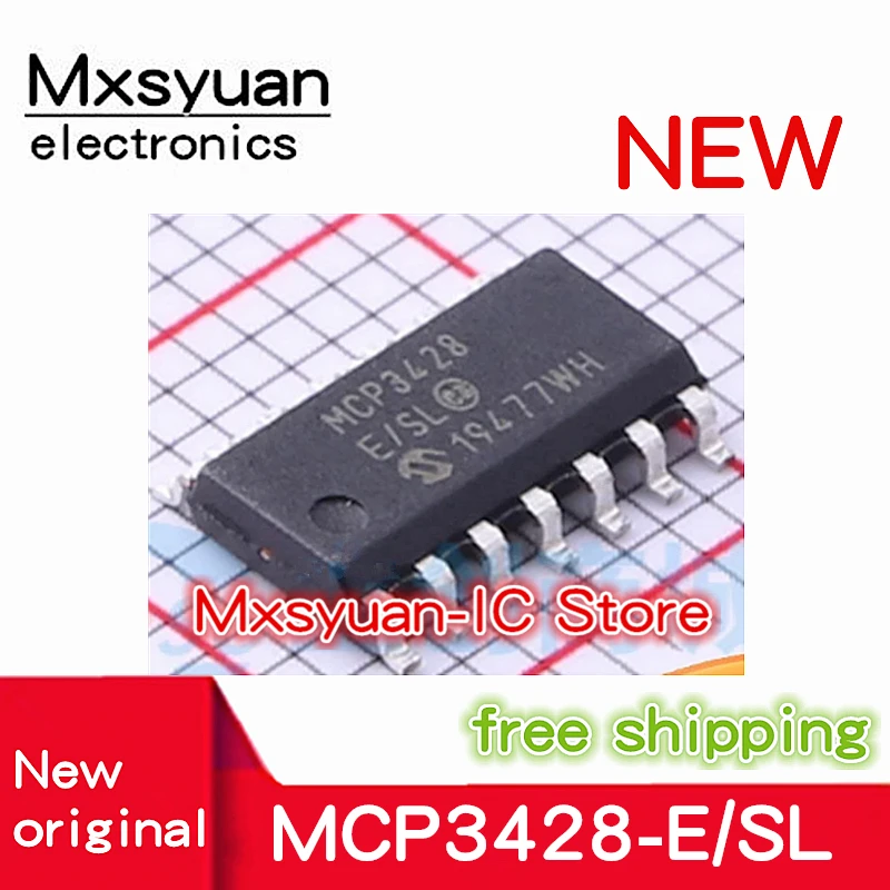 

2PCS~50PCS/LOT MCP3428-E/SL MCP3428T-E/SL MCP3428E/SL MCP3428 SOP14 Mxsyuan 100% New original