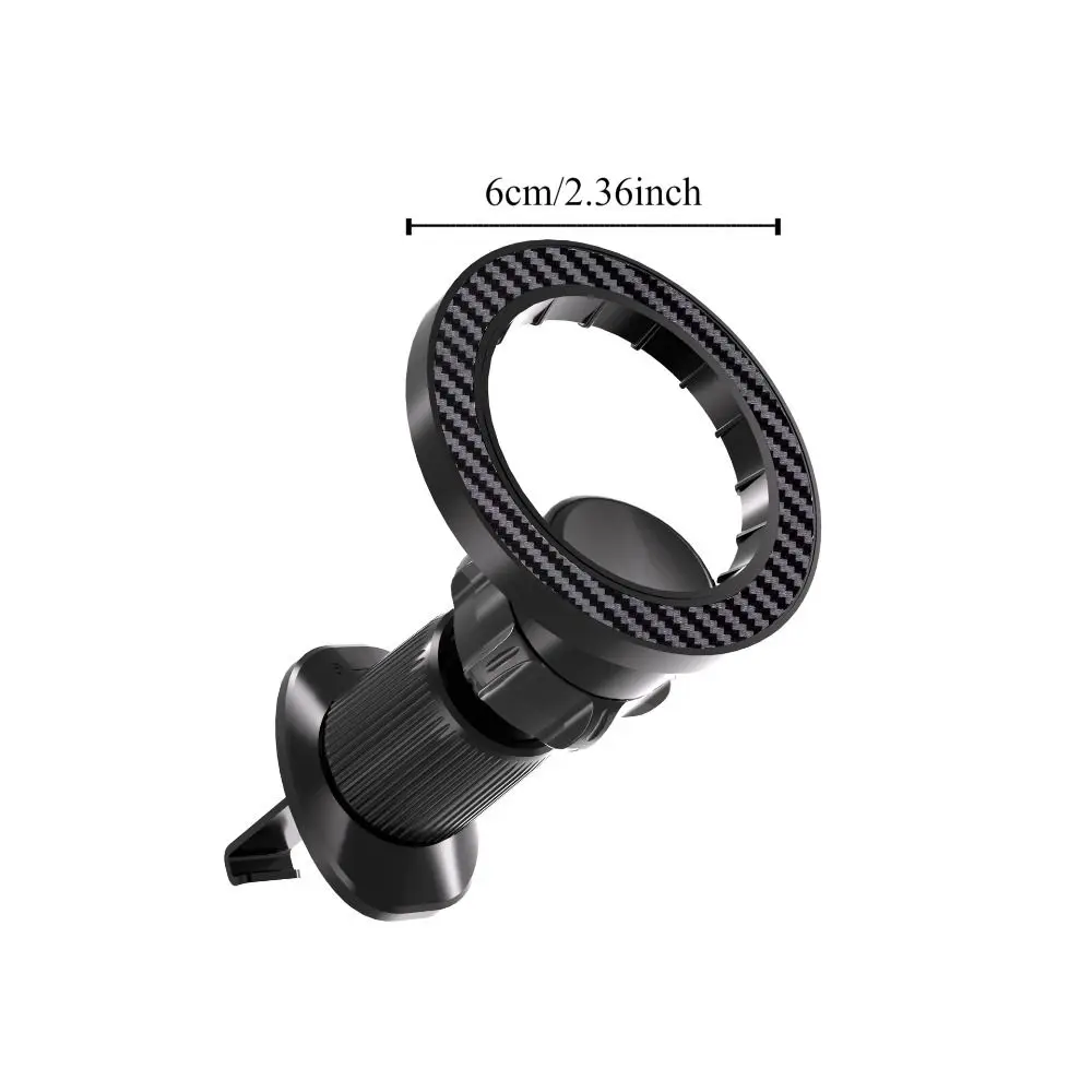 Magnetic Base Phone Holder Universal Stabilize Air Vent Clip Mount Stand Rotatable Smooth Surface Car Mobile Phone Stand