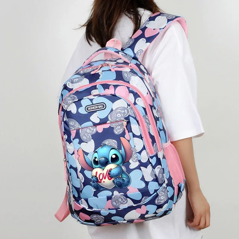 Lilo & Stitch Disney Women Large School Bag Student Backpack Girl Bookbag Bag Teenager  Knapsack Schoolbag Rucksack Mochila