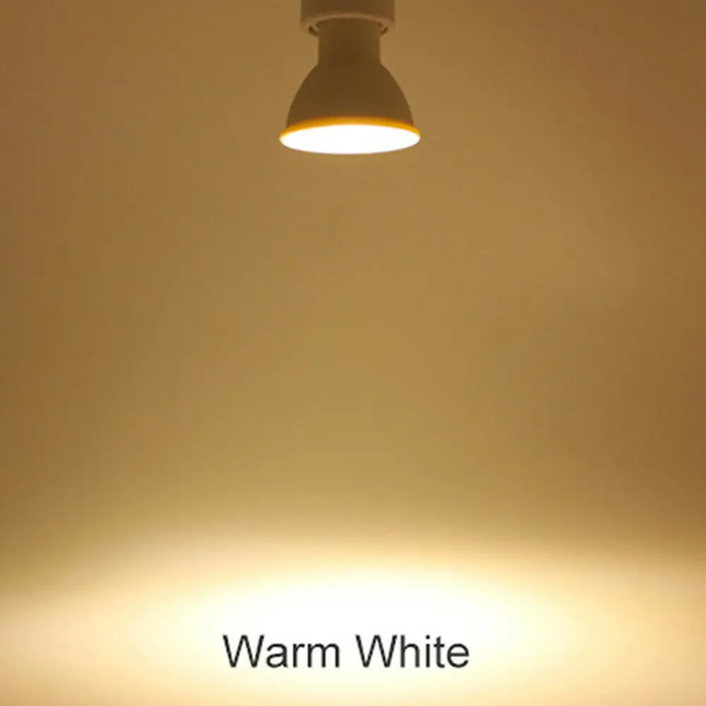 Lâmpadas led gu10 reguláveis, ângulo de feixe de 24 graus, cob, 7w, 110v, 220v, branco quente e frio, substituição de lâmpadas halógenas para decoração de casa