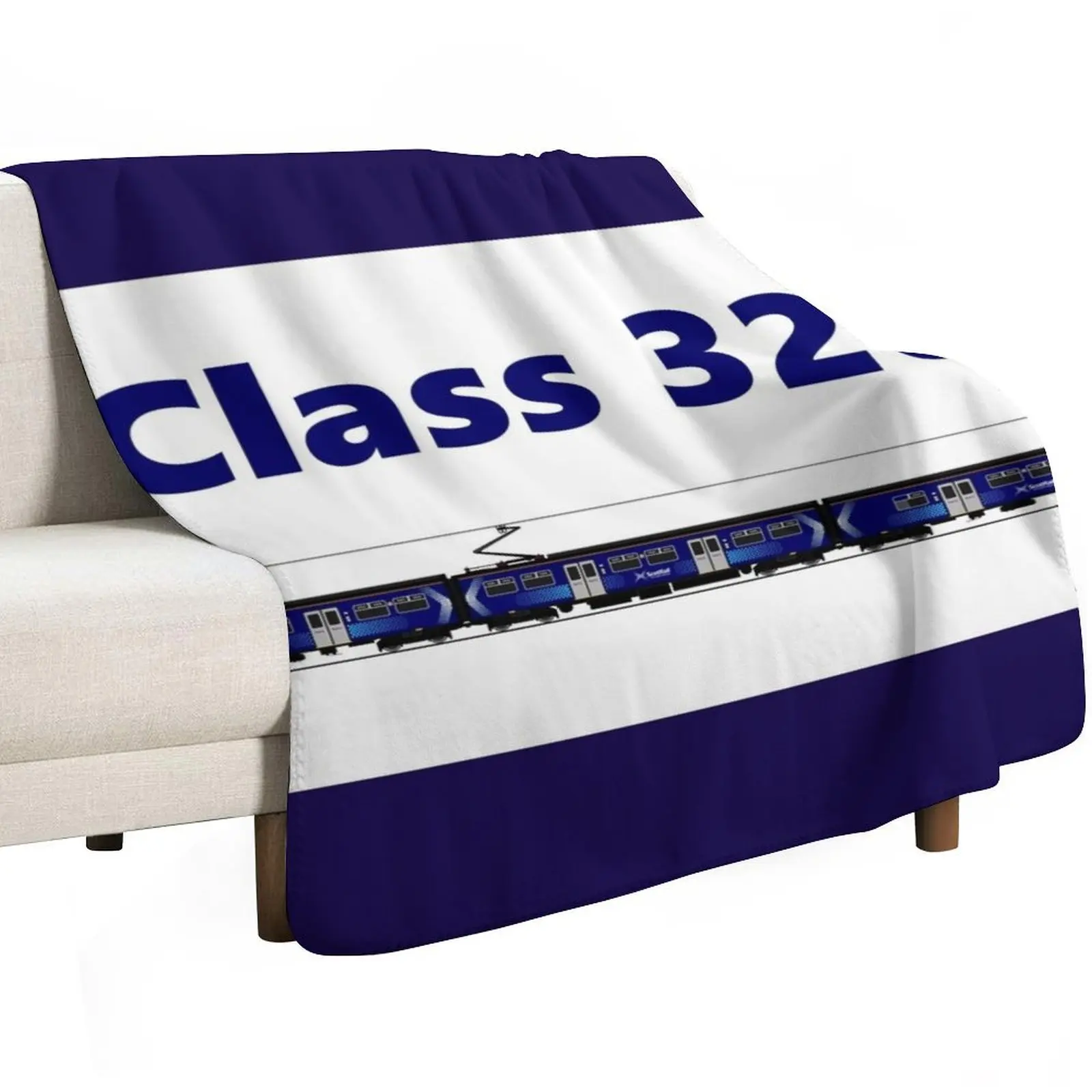 CLASS 320 SCOTRAIL TRAIN Throw Blanket Flannel Cute for winter Multi-Purpose Picnic Warm Blankets